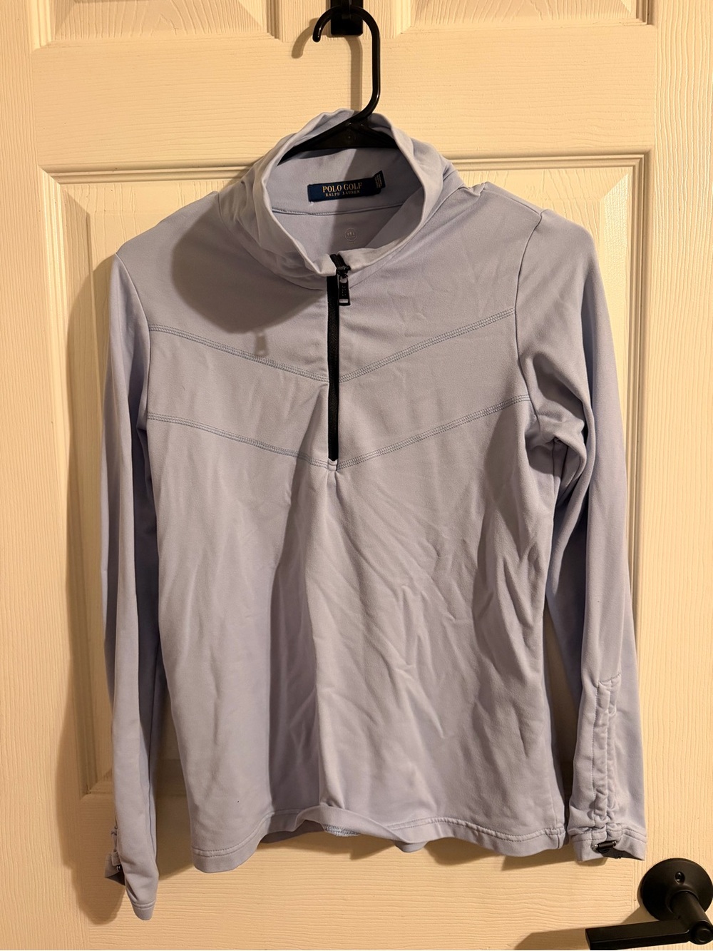 Ralph Lauren Women’s Light Blue Quarter-Zip Performance Pullover